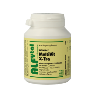 Alfytal MultiVit x-tra mineraalvrije multivitamine 90 Vegetarische capsules
