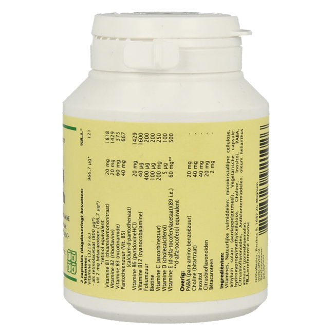 MultiVit medium - mineral-free 90.00 Vegetarian capsules