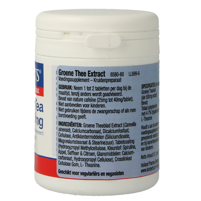 Lamberts Thé Vert 5000 mg 60 Comprimés