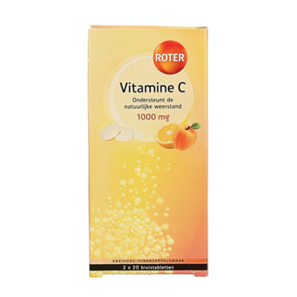 Roter Comprimidos efervescentes vit. C albaricoque naranja duopack 40 comprimidos