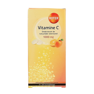 Roter Effervescent tablets apr. org. vit C duopack 40 Effervescent tablets