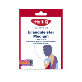 Heltiq Inselpflaster 8 × 10 cm 5 Stück