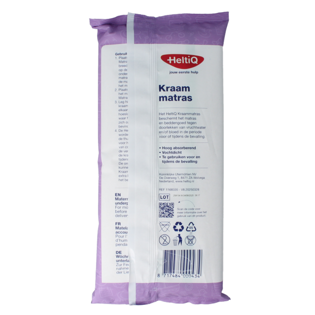 Kraammatras 60 x 90cm zak 2 Stuks