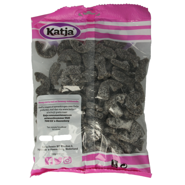 Katja Liquorice Herrings 500g bag