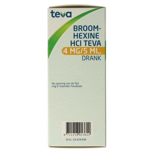 Teva Bromexina Cloridrato 4mg/ml = 0.8 mg 150 Millilitri