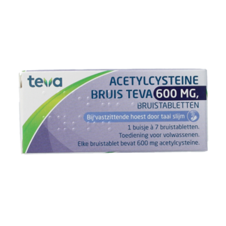 Teva Acetilcisteína 600 mg 7 comprimidos efervescentes