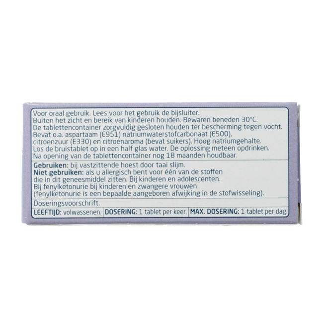 Acetylcysteine 600mg 7 Effervescent Tablets