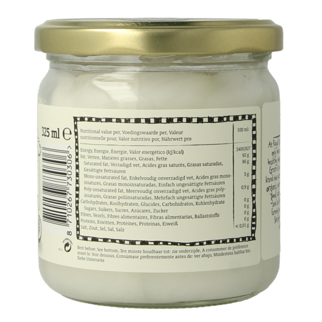 Coconut cooking cream extra virgin organic 325 Millilitres