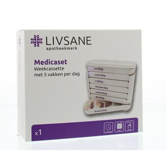 Blockland Medicaset Medikamentenbox weiß 5F Braille 1 Stück