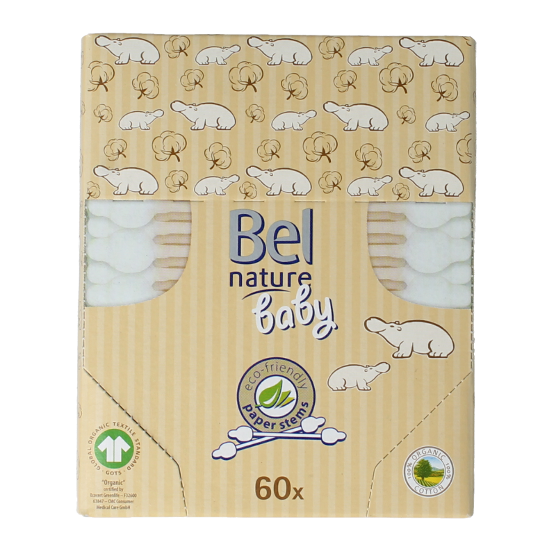 Bel Nature Coton-tiges bébé 60 pièces