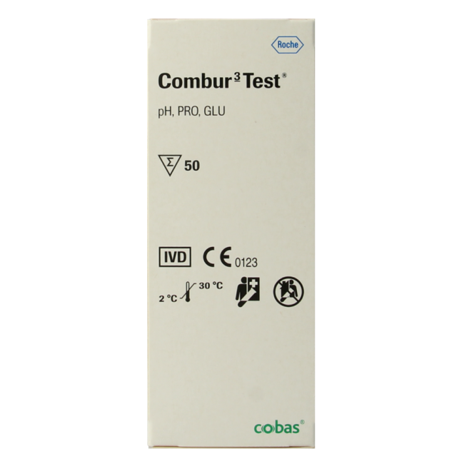 Bandelettes de test Roche Combur 3, 50 unités