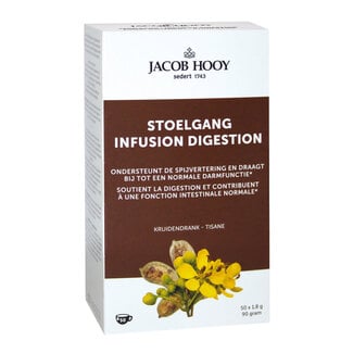 Jacob Hooy Bolsitas de té para el tránsito intestinal natural 50 bolsitas