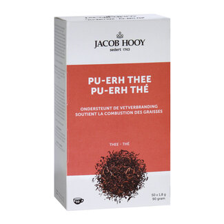 Jacob Hooy Bolsitas de té Pu-erh 50 bolsitas