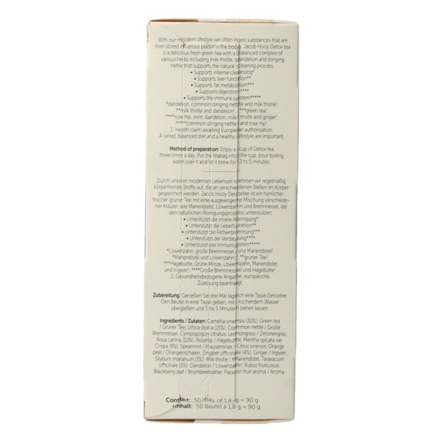 Bustine da Tè Detox 50 Bustine