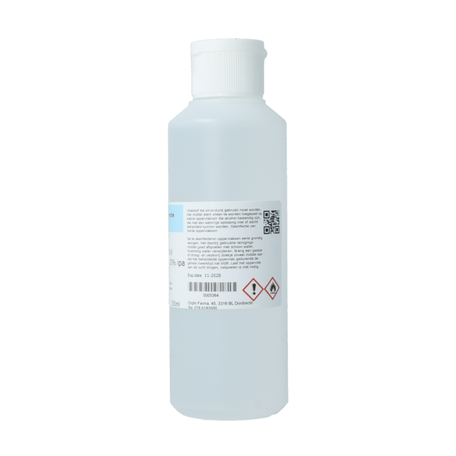 Orphi Ethanol 70% v/v + 10% IPA v/v 250 Millilitres
