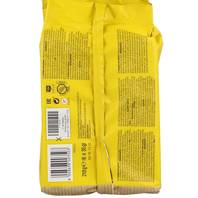 Schär Cracker glutenfrei 210 Gramm