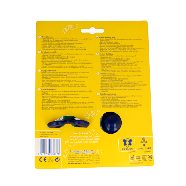 Anneau de dentition assorti 1 pièce