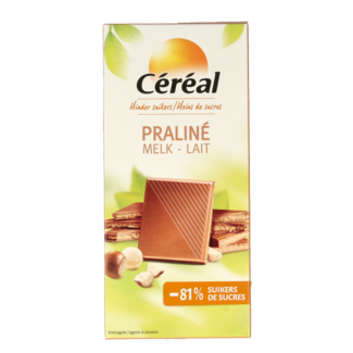 Cereal Cereal Tableta praliné maltitol 100 Gramos