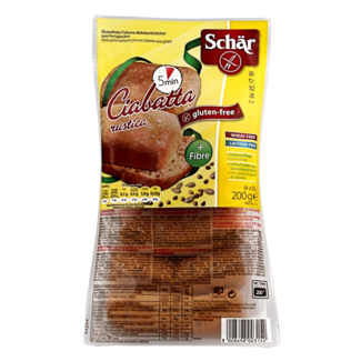 Schar Schar Ciabatta rustica sin gluten 4 unidades