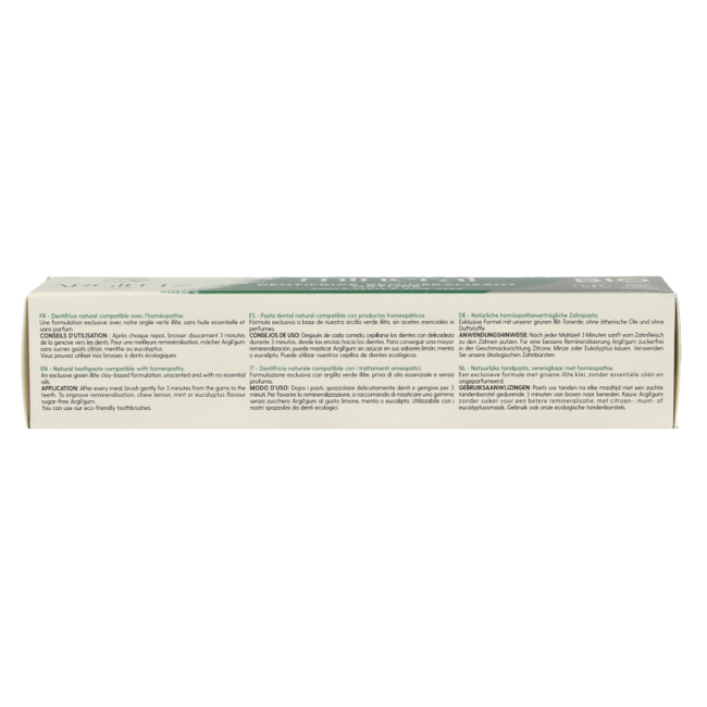 Argiletz Pasta de dientes neutra aloe vera sin menta 75 mililitros