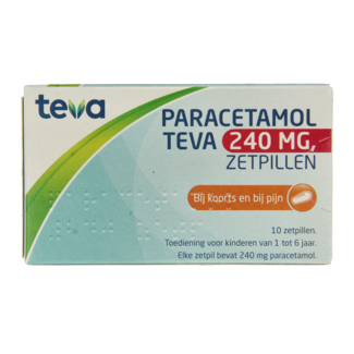 Teva Paracetamol 240 mg 10 Czopków