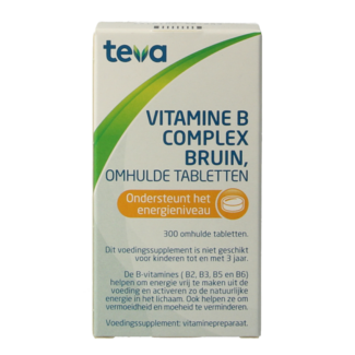 Teva Teva Vitamine B complex bruin los 300 Tabletten
