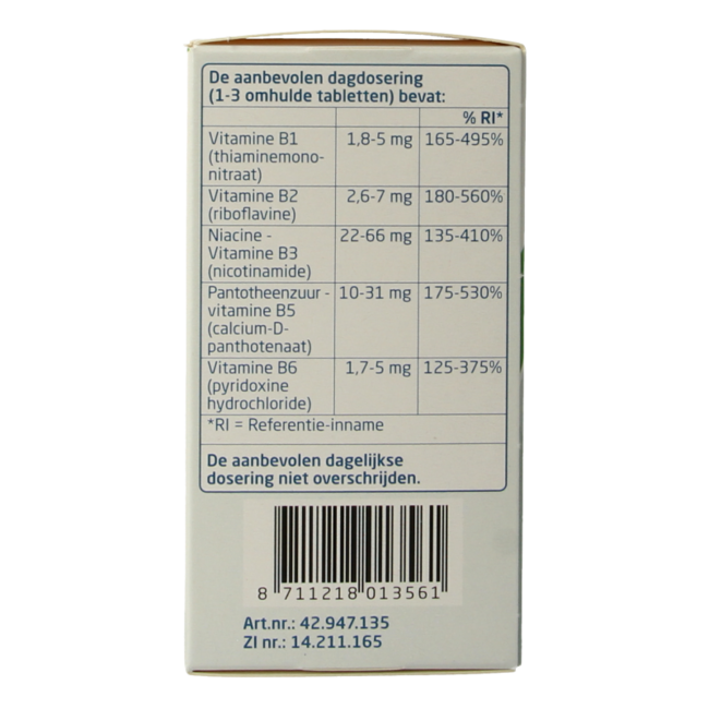 Teva Vitamina B complex marrón suelto 300 comprimidos