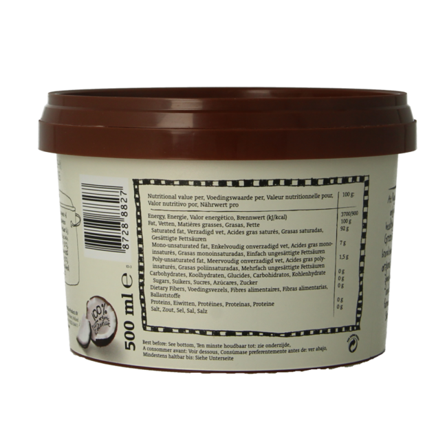 Kokos-Kochcreme geruchsneutral Bio 500 Milliliter