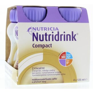Nutridrink Nutridrink Compact mocha 125ml 4 Pieces