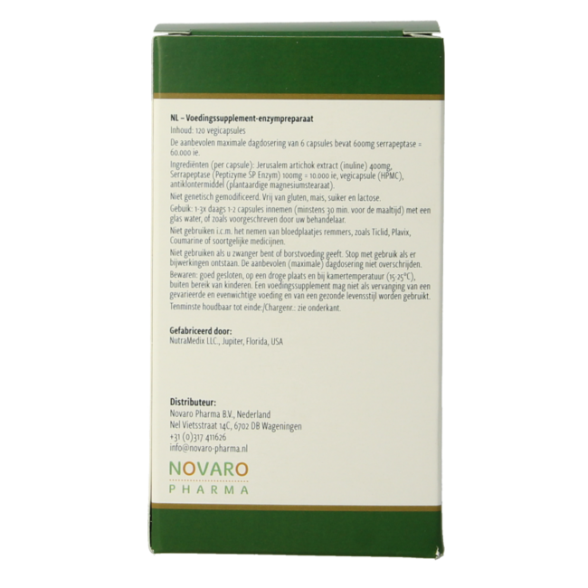 Nutramedix Serrapeptase 120 cápsulas vegetarianas