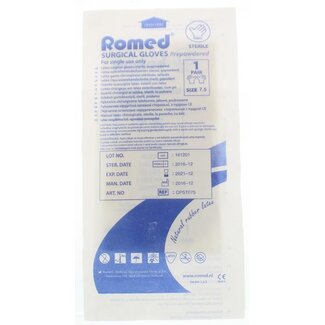 Romed Romed Surgical Gloves sterile powdered 7.5 1 Pair