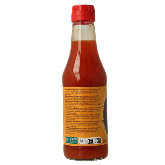 Yakso Chilli Sauce sweet organic 240 Millilitres