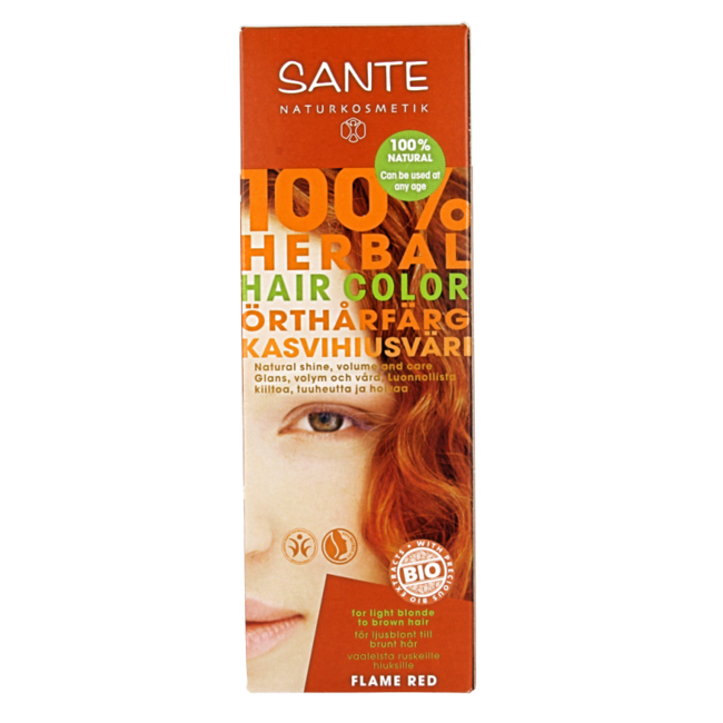 Sante Haarverf vlammend rood BDIH 100 Gram