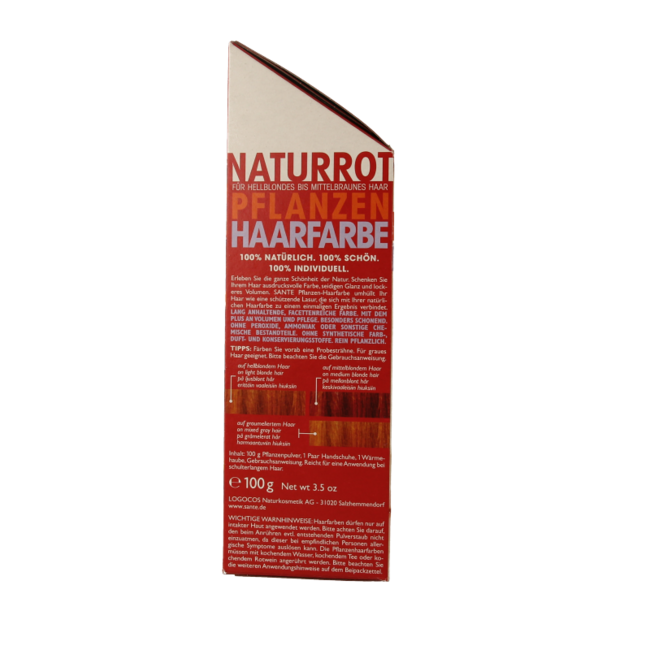 Sante Hair Dye Natural Red BDIH 100g