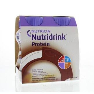Nutridrink Nutridrink Protein chocolate 200ml 4 Pieces