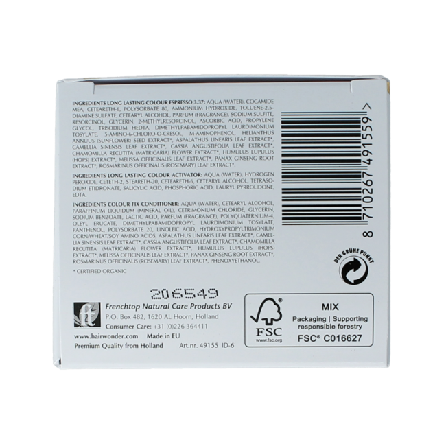 Henna Plus Long Lasting Colour 3.37 espresso 100 ml