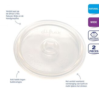 Difrax S-bottle valve 2 pieces