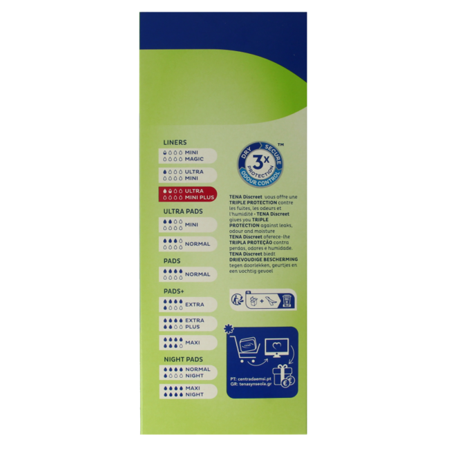 TENA Discreet Ultra Mini Plus 24 Pezzi