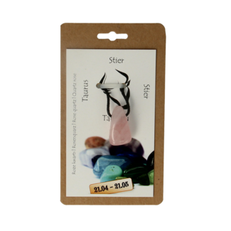 Steengoed Steengoed Zodiac stone pendant Taurus 1 piece