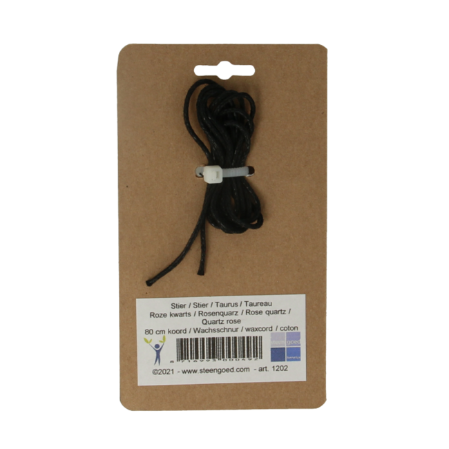 Pendentif en pierre zodiacale Steengoed Taureau, 1 pièce