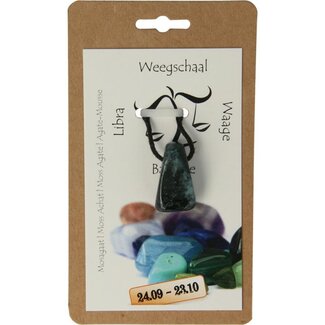 Steengoed Steengoed Sternzeichen-Stein Anhänger Waage 1 Stück