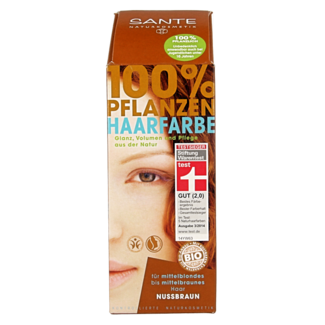 Sante Coloration capillaire brun noisette BDIH 100 Grammes
