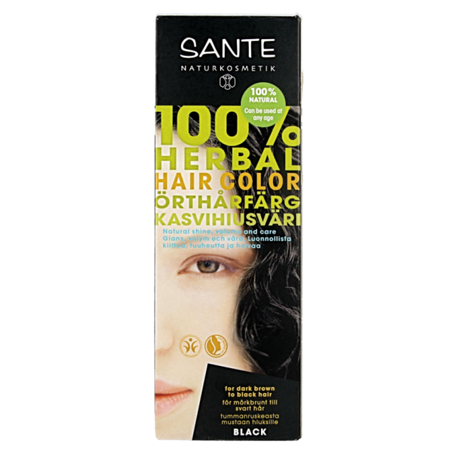 Tinte vegetal Sante negro BDIH 100 Gramos