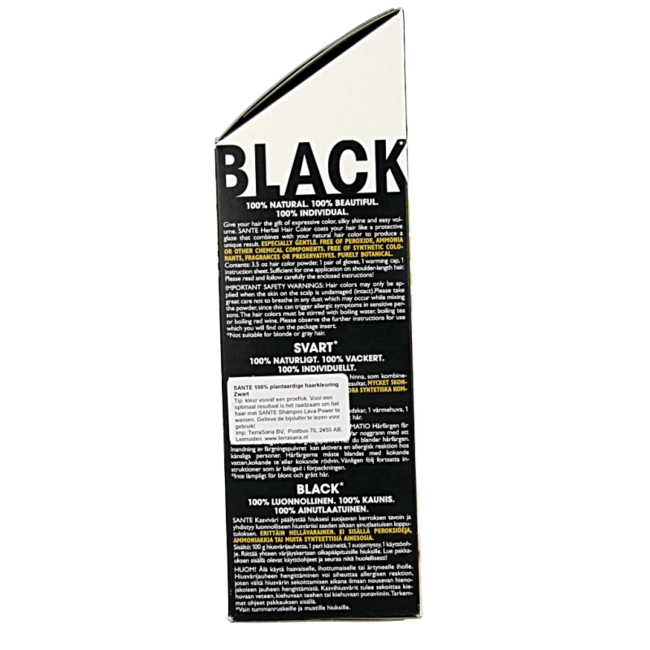 Tinte vegetal Sante negro BDIH 100 Gramos