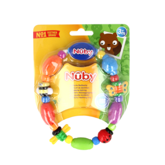 Nuby Collier de dentition ludique Bug-a-Loop 1 pièce