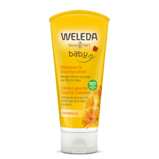 Weleda Shampooing et crème de douche au Calendula pour bébé 200 ml