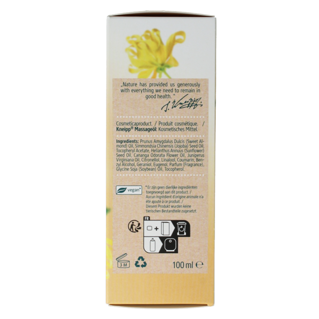 Kneipp Soft Touch Ylang Ylang Massage Oil 100 Millilitres