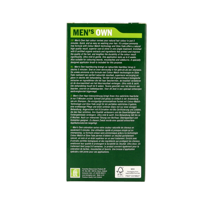 Tinta Uomo Mens Own Biondo Scuro 80 Millilitri