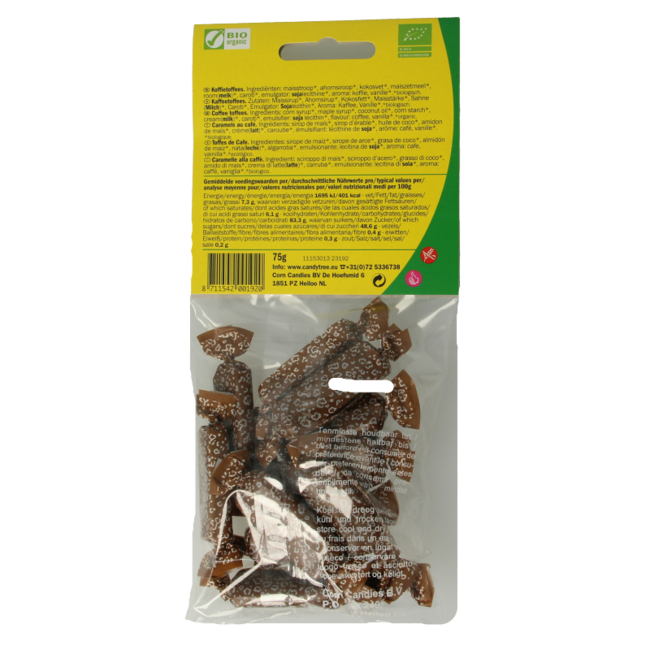 Koffietoffees bio 75 Gram