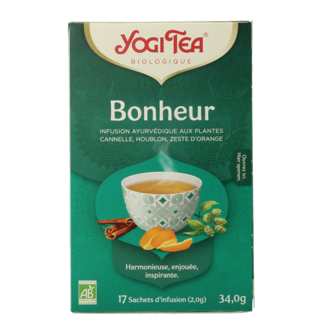 Té 'Bright Mood' Ecológico Yogi Tea | 17 Bolsitas